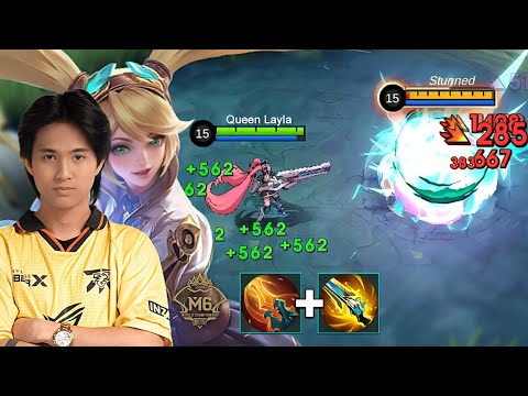 KELRA THANK YOU FOR M6 GOLD LAYLA ONE SHOT FULL HP DELETE | LAYLA BEST ONE SHOT BUILD!!