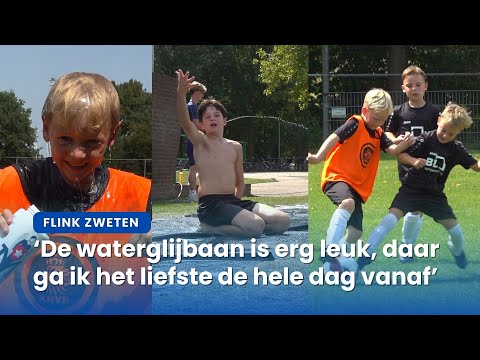 Voetbalweek Susteren zorgt voor waterpret tijdens hitte: 'Chocomel helpt goed'  | VML Nieuws