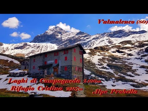 Laghi di Campagneda 2400m Rifugio Cristina 2287m Alpe Prabello Valmalenco (SO) 12 Maggio 2022