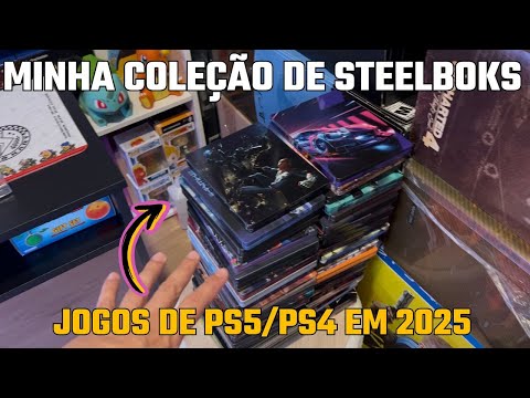 MINHA COLEÇÃO DE STEELBOOKS DE JOGOS PS4/PS5 EM 2025