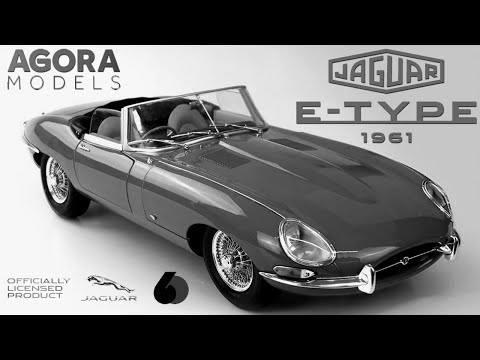 Offical 60th Anniversary Jaguar E-Type 1961 1:8 Scale Model - Agora Models