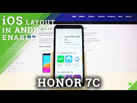 How to Install iOS Launcher – Download iOS Menu on HUAWEI Honor 7C