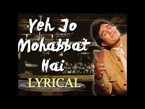 ये जो मोहब्बत है 4K Video Song   Yeh Jo Mohabbat Hai   Kati Patang Song   राजेश खन्ना   किशोर कुमार