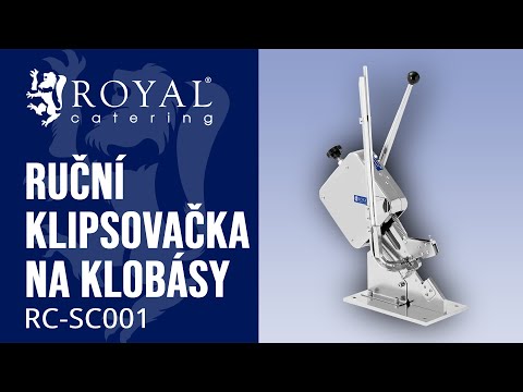 video - Ruční klipsovačka na klobásy - kvalitní zpracování - všestranné využití - Royal Catering