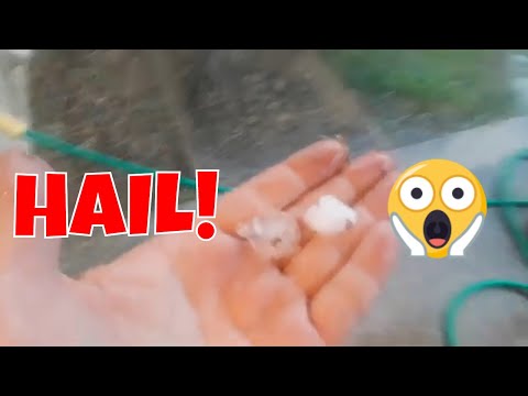 8-31-20 Huge Hail & Crazy Thunderstorm In Norman Oklahoma