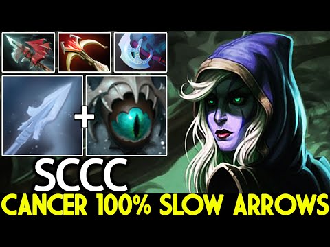 SCCC [Drow Ranger] Cancer 100% Slow Arrows Skadi Build Dota 2