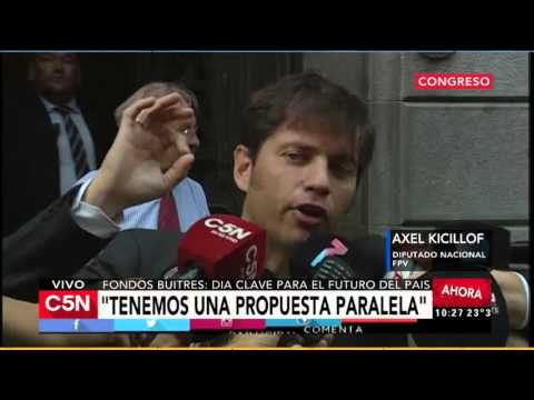 Kicillof expresó su desacuerdo con la forma de negociar del gobierno macrista