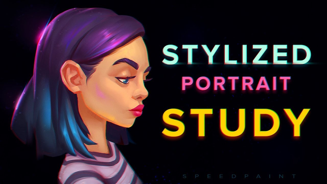 Stylized portrait study | Speedpaint