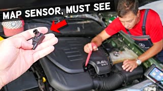 DODGE CHARGER MAP SENSOR REPLACEMENT LOCATION REMOVAL, WHERE IS MAP SENSOR