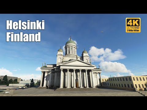 Fly over Helsinki - Finland | 4K 60fps | Musical Showcase | Microsoft Flight Simulator | Drone Mode