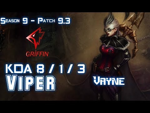 GRF Viper VAYNE vs SIVIR ADC - Patch 9.3 KR Ranked