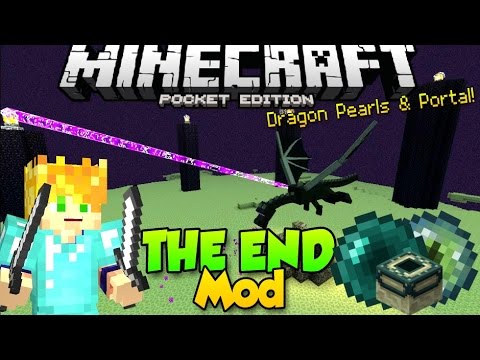 THE END MOD - MINECRAFT PE MODS - ENDER PEARL - PORTAL - DRAGON 0.15.6 Video