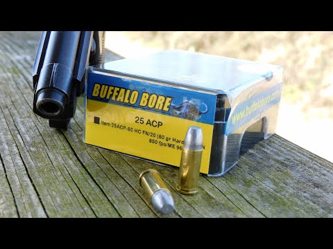 Buffalo Bore 25 ACP 60 Grain Hard Cast Ammo Test