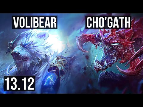 VOLI vs CHO (TOP) | 5/0/3, 1.2M mastery, 300+ games | KR Master | 13.12