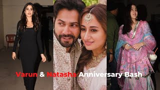 Varun Dhawan and Natasha Dalal's Anniversary Bash | Janhvi Kapoor | Sara Ali Khan