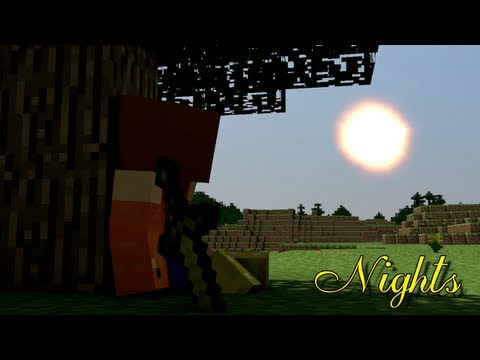 ♪ "Nights" A Minecraft Song Parody of Ellie Goulding's "Lights" ♪