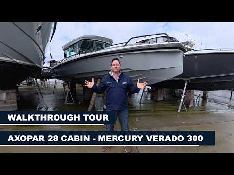 Axopar 28 Cabin Walkthrough Tour - Boat on display for Used Axopar Event on 28th February 2026