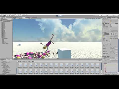 Unity Rigidbody Ragdoll Drag Test