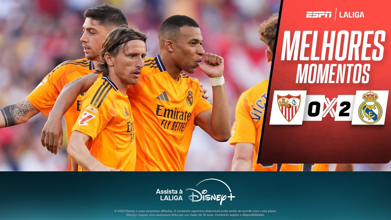 MBAPPÉ faz GOLAÇO, BELLINGHAM desencanta, e REAL MADRID bate o Sevilla em LALIGA | MELHORES MOMENTOS