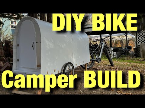$50 DIY Bike Camper Emergency Shelter Tiny House Build