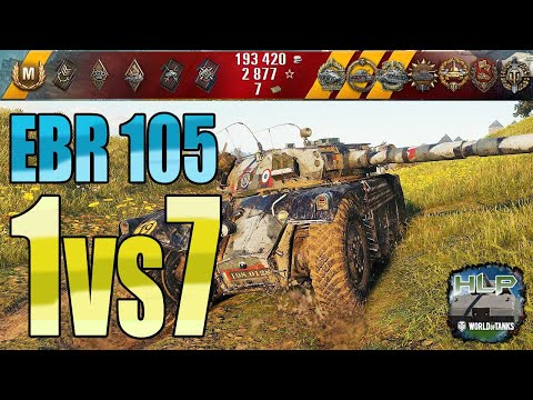 EBR 105: EZ 1vs7 MADNESS - World of Tanks