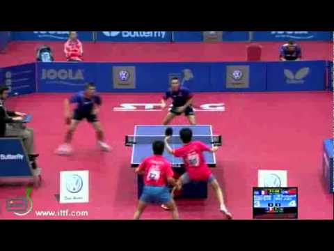 Simon Gauzy/Quentin Robinot vs Gaoyuan Lin/Jiaji Wu[WJTTC 2011]