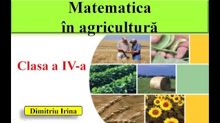 Matematica în agricultură
