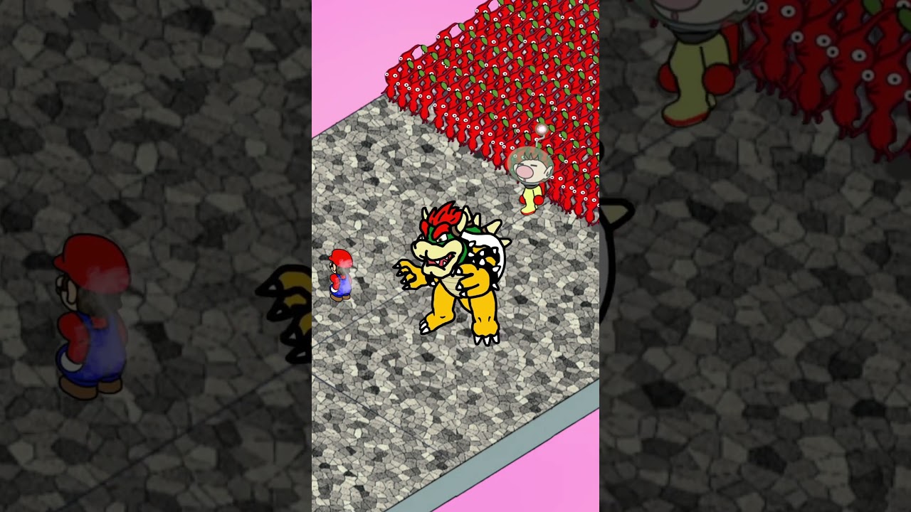 Mario&Pikmin vs Bowser,A loving ending. #nintendo