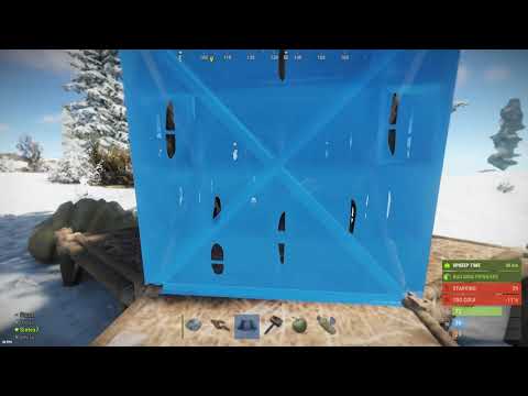 Rust 150 rocket duo base design, 2 bases with 5 loot rooms * 15 rockets to raid each room
