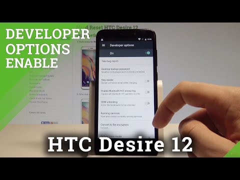 How to Unlock Developer Options in HTC Desire 12 - Allow OEM Unlock |HardReset.Info