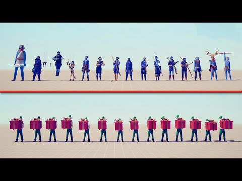 RANGED TEAM vs PRESENT ELF TEAM - Totally Accurate Battle Simulator