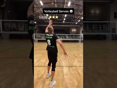 Volleyball Serves from easy to difficult 🏐🔥 #shorts #volleyball