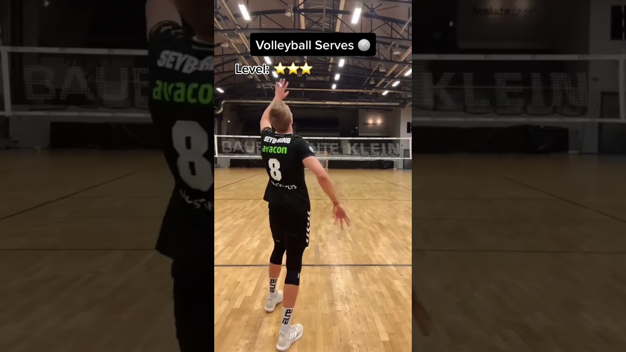 Volleyball Serves from easy to difficult 🏐🔥 #shorts #volleyball