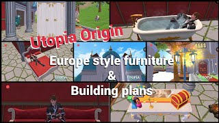 Utopia: How to get Europe style furniture &amp; Building plans
