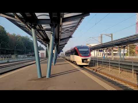 Mediaş: IR 10030 train (Cluj Napoca - Braşov). DMU nr. 1005