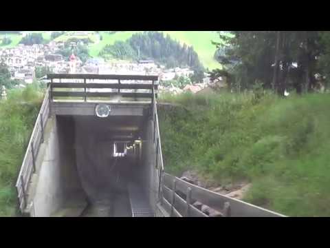 Discesa integrale funicolare Doppelmayr "Rasciesa" - Ortisei (BZ) / Standseilbahn "Raschötz"