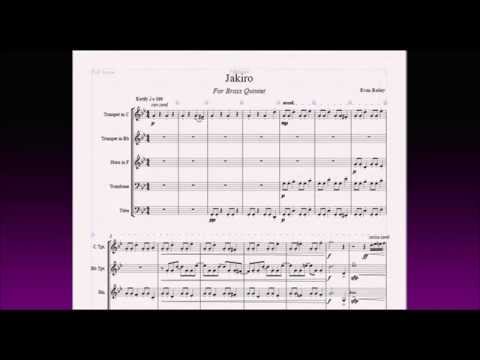 Jakiro by Evan Bailey for Brass Quintet