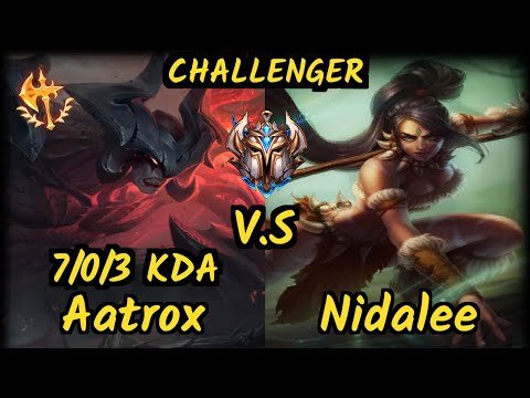 CNB Hy0g4 (AATROX) vs NIDALEE - 7/0/3 KDA JUNGLE CHALLENGER GAMEPLAY - BR