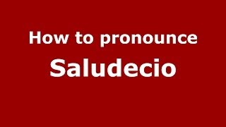 How to pronounce Saludecio