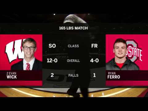 165 LBS: #2 Evan Wick (Wisconsin) vs. Ryan Ferro (Ohio State)