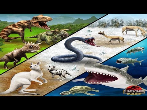 Land Vs Ice Vs Sea Battles! - Jurassic Park Builder
