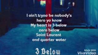 SAINt JHN - 3 Below  (Lyrics)