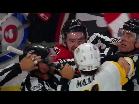 Tempers rising between Penguins and Senators in Game 3