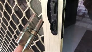 How to Remove The Cylinder Lock From a Sliding Security Screen Australia