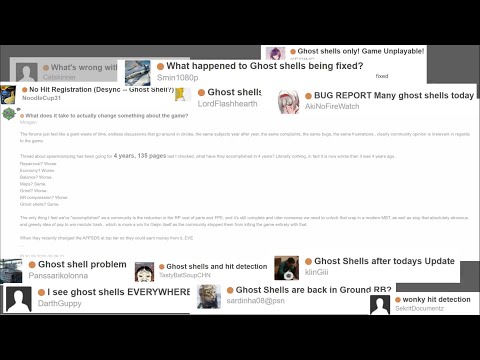 Warthunder is an Esports ready flawless game - excluding ghost shells