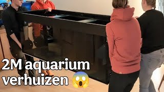 1000L aquarium VERHUIZEN en INSTALLEREN met BIOLOOG //Nickey//