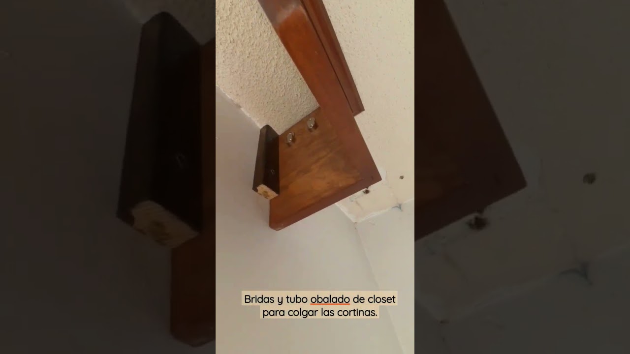 cenefa o Galeria para las cortinas de tus ventanas. #carpintero #carpinteria
