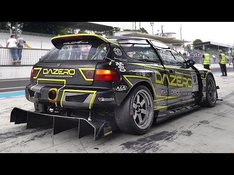 500+hp Turbo EG6 Honda Civic Full-Blown TIME ATTACK build onboard at Monza 1.59.1 | B16 V-TEC sounds