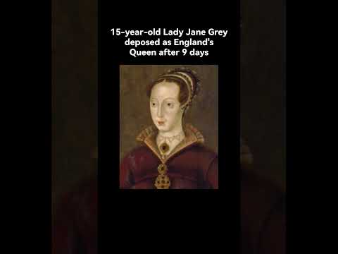 #OTD, July 19 1553, 15-year-old Lady Jane Grey deposed as England's Queen after 9 days👑🇬🇧