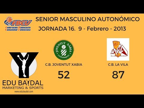 JORNADA 16. CLUB BALONCESTO JOVENTUT XABIA - CLUB BASKET LA VILA